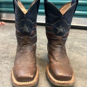 Tin Haul Captain America leather boots